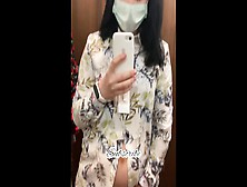 Pregnant Hottie Masturbation In A Clothing Store And Tries On Dresses