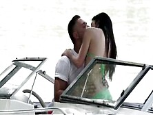 Leg Shaking Anal Sex On A Boat