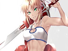 Hentaianimejoi - Mordred Tests Your Saber (Stroke To The Beat Challenge)
