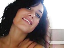 Busty Seductress Strips On Webcam
