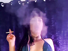 Oiled Smoking British Goddess Babe!