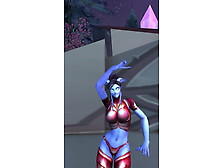 Draenei Female Sexy Dance (World Of Warcraft)