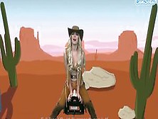 Blonde Teen Cowgirl Rides Sybian