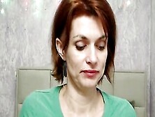 Clothed Redhead Milf Chatting In Webcam Show