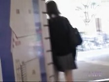 Japanese College Girl With Short Skirt Fucks Her Bun At Home