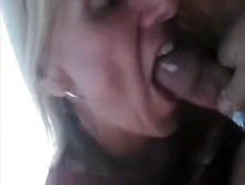 Sexy Blonde With Nice Tits Sucks Hard Cock Of Her Bf Outdoor In Wild