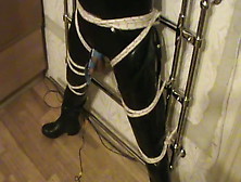 Restrained Rubberslave On The Grid - 1