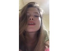 Pretty Girl Play On Webcam