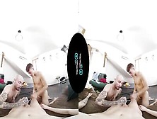 Two Lads Are Having Blowjob Competition In Vr-Style Video