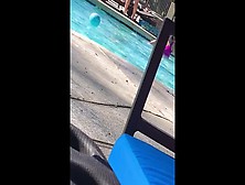 Sexy Pool Thong Ass