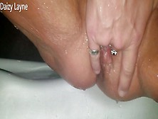 Wet Wife Plays With Her Wet Dripping Pussy And Squirts In Hot Tub!
