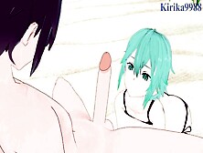 Sinon (Shino Asada) And I Have Intense Sex On The Beach.  - Sword Art Online Anime Four