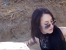 Black Haired Babe Nailed By Border Patrol Officer In Public