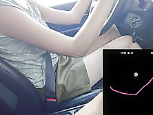 Amateurs Lovers Use Remote Control Toy When She Drive A Car She Is Very Horny And Want To Jerk Off