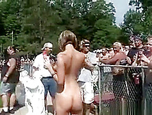 Public Hot Nude Party With Many Amateurs