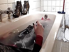Leather Bath With Whip Cream
