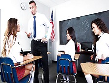 Deadly Sex Busty Latina August Ames Fucked In The Classroom