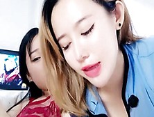 Amateur Asian Lesbians Kissing