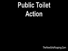 Woman Shits In Public Bathroom