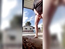 Chubby Snatch Quick Outdoor Masterbation