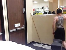 Guy Blaskt Load At Gym