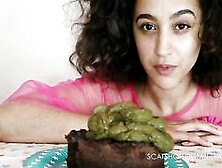 Cute Latina Babe And Shit Birthday Cake