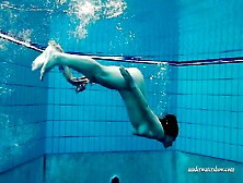 Fun Russian Petite Skinny Beauty Lera Underwater