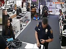 Two Amateur Sluts Try To Steal And Rammed By Nasty Pawn Dude