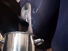 Insatiable Skank Fills Pot With Monstrous Squirt