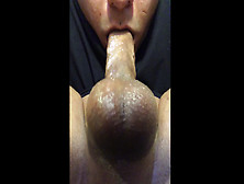 Selfsuck Own Cock (V5) With Cum In Mouth And Pulsating Balls