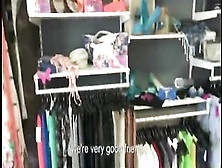 Teen Store Clerk Paid Big Time For Sucking And Banging In Store