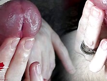 A Horny Cock Treatment.  Close-Up Of Orgasm Control
