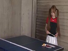Asian Ping Pong Player Playing With Their Ping Pongs