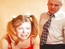 Naughty Teen Gets Some Buckle Belt Spanking
