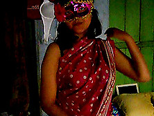 Indian Chick With Mask Savita Is Riding On The Cock