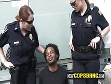 Milf Cops Get A Rimjob As Pervert Proceeds To Drill Them