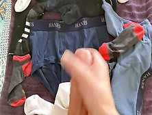 Hanes Underwear,  Black Socks,  Cock In Sock