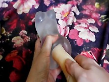 Asmr ? Playing With New Toys: Horse Dildo Inside Vagina Of Little Demon (Without Music)
