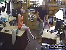 Hot Babe In Glasses Screwed By Pawn Guy