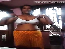 Busty Amateur Indian Stripping