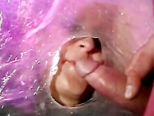 Wrapped Inside Plastic,  The Perfect Blonde Gets Cum Into Her