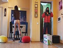 Fun & Enjoy From Exhibitionism Exposure During Last Amazon Delivery #surprise For Delivery Guy