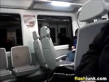 Guy Jerking Off On The Train