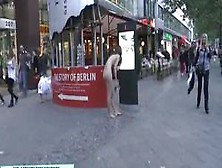 Naughty Naked Girl Has Fun On Public Streets