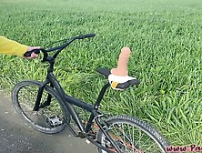 First Outdoor Cock - The Wettest Bike Ride Ever!!!
