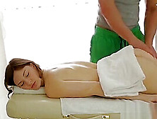 Man Could Not Resist From Plowing Angel After Massage