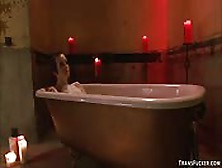 Hot Babe After Bath Is Fucked By Ts