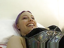 Purple Haired Punk Chick Gets Fucked