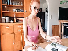 Taboo In The Kitchen With Step-Mommy | Slutty Step-Sis