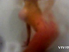 Shower And Masturbation With A Hot Blonde Big Tits